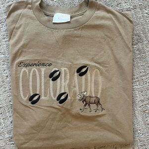 90s Vintage Single Stitch Made in USA 100% Cotton Tee Mens XL CO Moose Graphic